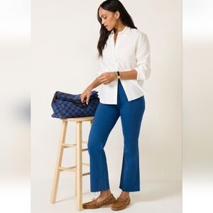 NWT Kut from the Kloth Kelsey Marine Blue Ankle Flare Leg Jeans Sz 6 Evereve